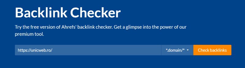 Ahrefs Backlink Chechecker Versiunea Gratuita
